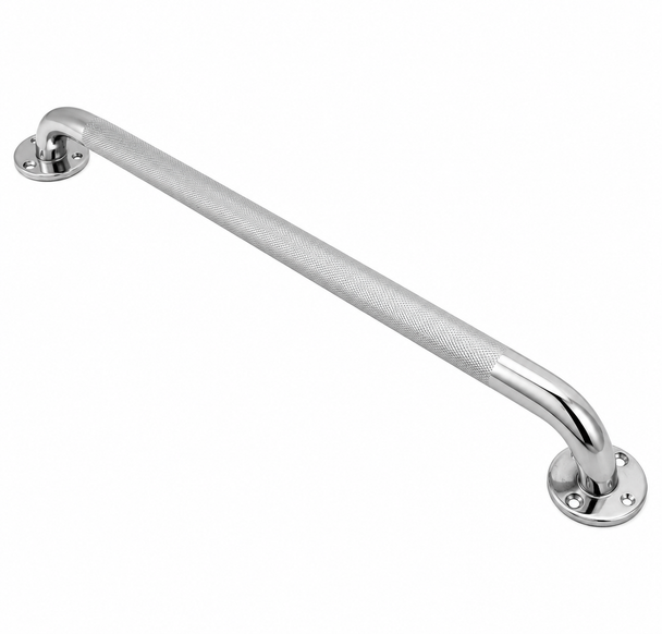 24'' (60cm) Chrome Drive Grab Rail Bar Indoor/Outdoor Use Disability Aid for Bathrooms