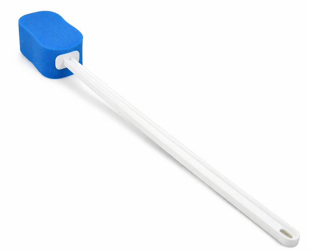 Norco Contoured Long Handled Bath Sponge Blue