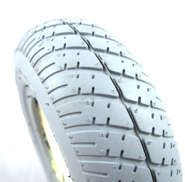 2.80/2.50-4 Solid Grey Puncture Proof Scooter Wheelchair Powerchair Tyre Tire 280/250x4