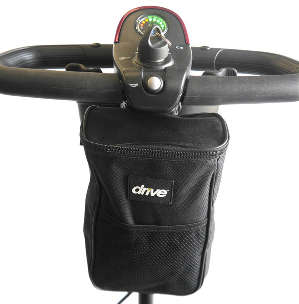 RT-SCBAG6 Under Tiller Storage Bag for Mobility Scooters Easy Access Zip Zipped Zippered Bag  Adjustable Strap 