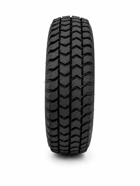 Pair of 3.00-4 (260x85) (300x4) Black Solid Block Innova Mobility Scooter Tyres