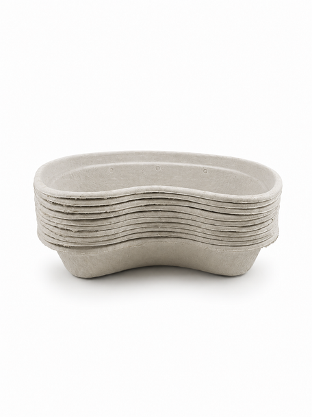 10 Disposable Cardboard Pulp Kidney Dish Bowls Hospital Style