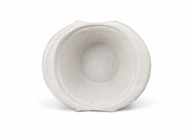 10 Disposable Cardboard Pulp Dish Bowls Hospital Style With Graduation Marks 1L