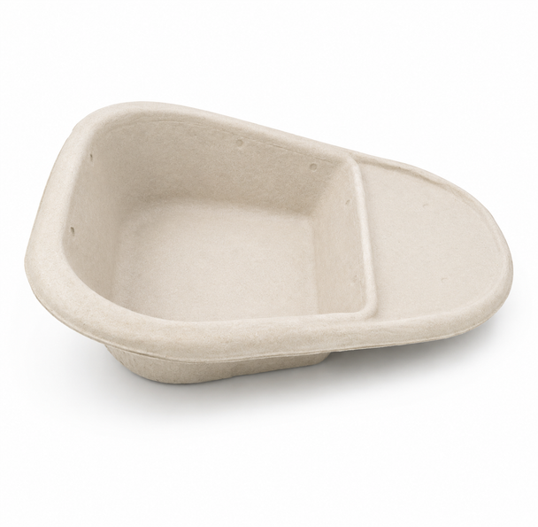 10 Disposable Cardboard Pulp 1.3L Slipper Bed Pan Liners Hospital Style