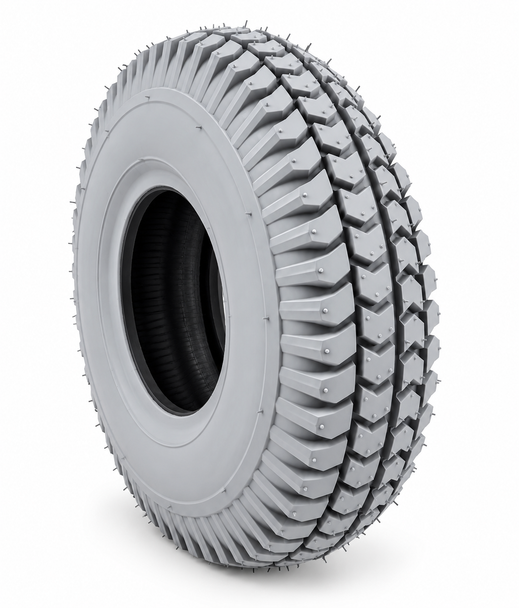 Set of 4 Tyres 260x85 3.00-4 Grey Mobility Scooter Tyre 300x4 (2 Block 2 Rib)