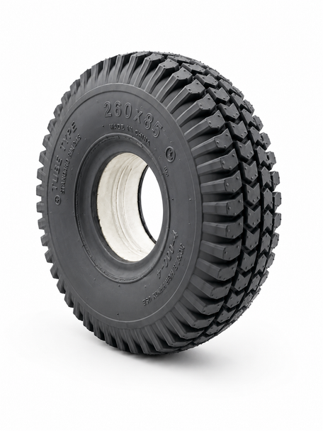 Solid 260x85 3.00-4 Grey Block Mobility Scooter Tyre