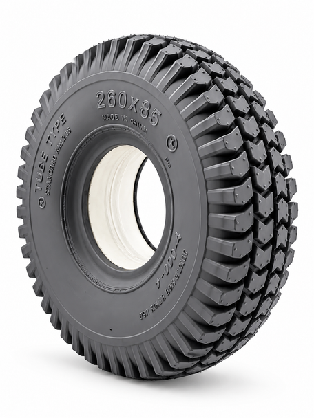 Grey Solid Mobility Scooter Tyre 260x85 3.00-4 300x4 Block Tread Set of 4
