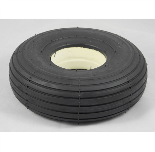 3.00-4 300x4 260x85 Black Solid Rib Tread Infilled Puncture Proof Mobility Scooter Tyre