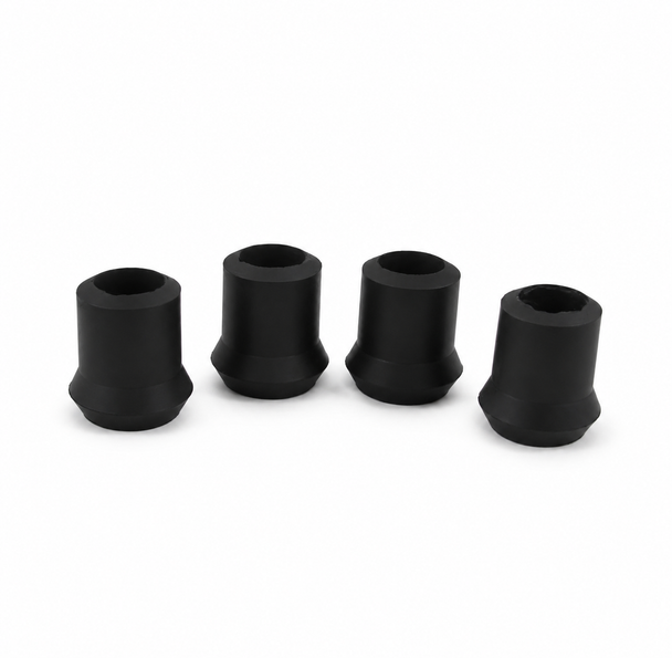 4 of 18mm Black Ferrules Crutch tip Stick Frame Ends 11/16"