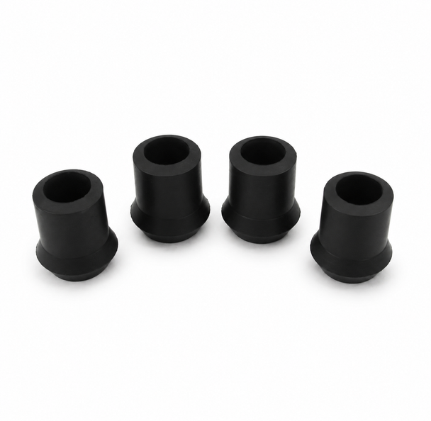 4 of 22mm Black Ferrules Crutch tip Stick Frame Ends 7/8"