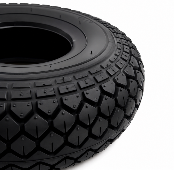 330x100 400x5 Black Block Tread Mobility Scooter Tyre 4.00-5 Diamond pattern