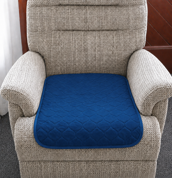 Large Blue Washable Wheelchair Seat Armchair Incontinence pad Sheet