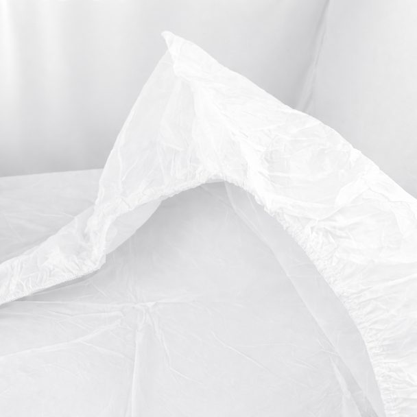 Double Heavy Duty PVC Plastic Waterproof Fitted Mattress Bed Protector Cover