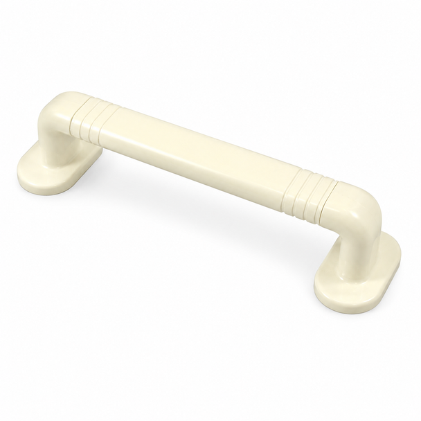 12'' White Textured Grip Ashby Grab Rail