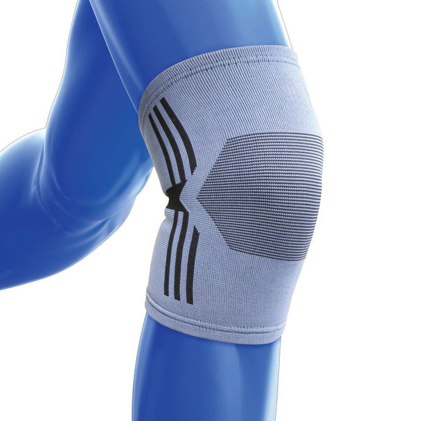 Kedley Large 4 Way Stretch Fabric Knee Support for Strains Sprains Sport Injuries Band Grey Blue Elasticated Leg KED002 Kedley Large 4 Way Stretch Fabric Knee Support for Strains Sprains Sport Injuries Band Grey Blue Elasticated Leg KED002
