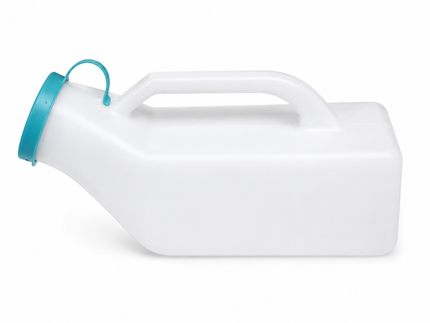 Male Urinal Bottle 1000ml With lid and measurements