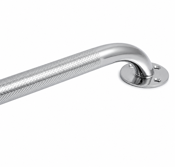 16'' Chrome Drive Grab Rail Bar Indoor/Outdoor Use Disability Aid for Bathrooms etc