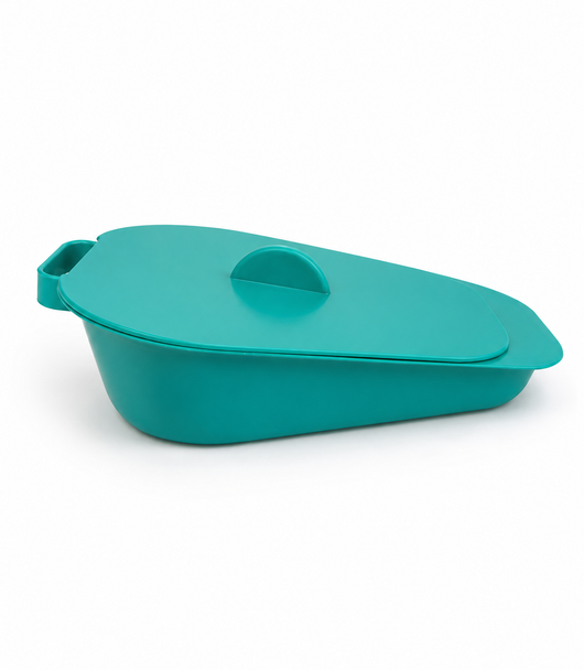 Selina Slipper Pan Bed Pan Portable Toilet Urinal & Lid