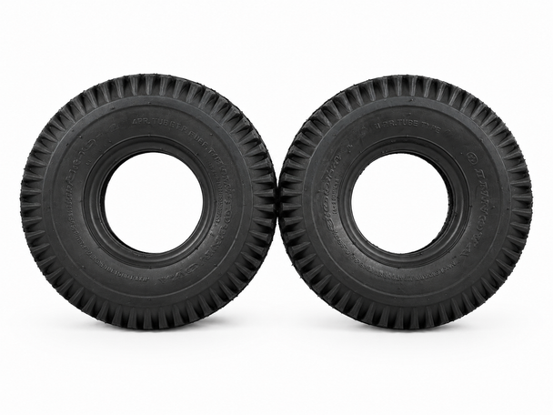 Set of 4 Black Pneumatic Tyres for Sapphire 2 (2 x 260x85) (2 x 2.80/2.50-4)