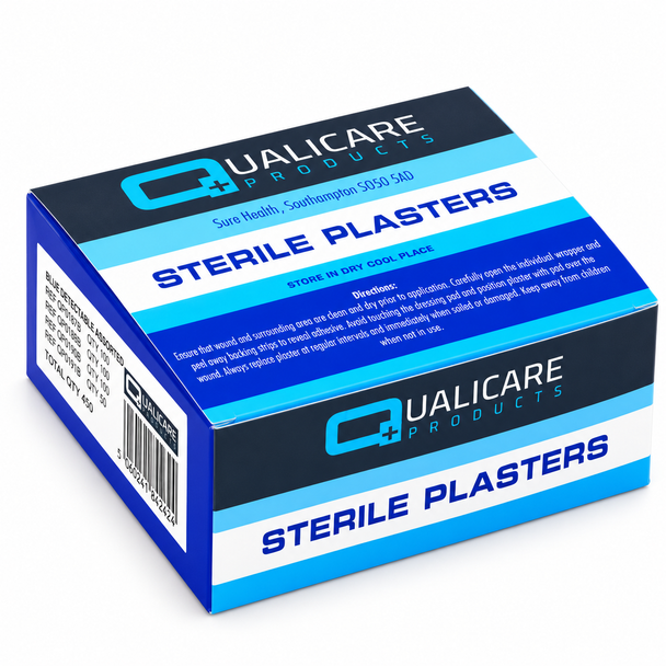 Qualicare Blue Detectable Assorted Plasters Bandaid