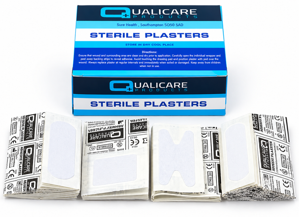 Qualicare Blue Detectable Assorted Plasters Bandaid