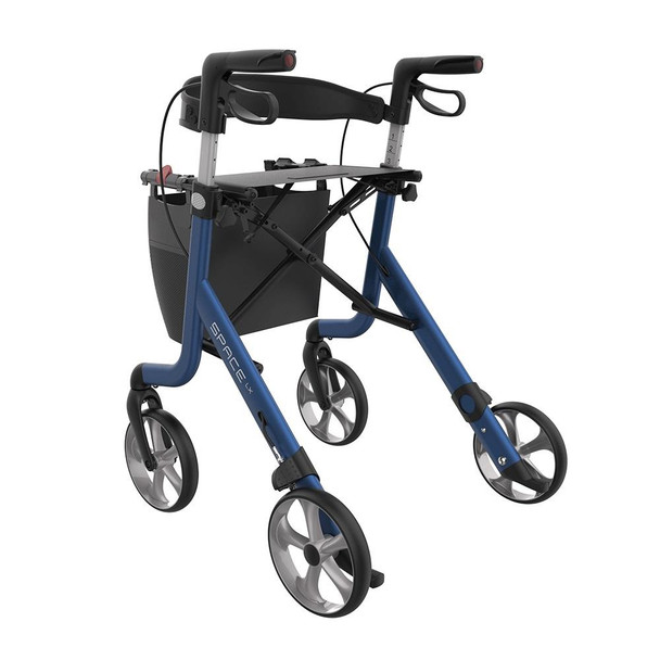 Space LX Aluminium Lightweight Rollator Medium 55 Blue