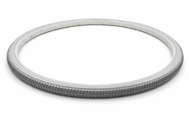 Urathon Solid grey 24" x 1 3/8" Wheelchair Tyre 37-540
