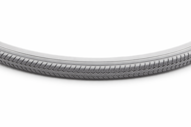 Urathon Solid grey 24" x 1 3/8" Wheelchair Tyre 37-540