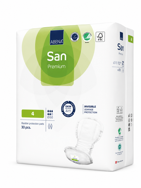 Abena San Premium 4 Bladder Protection Shaped Pads (30 pcs)
