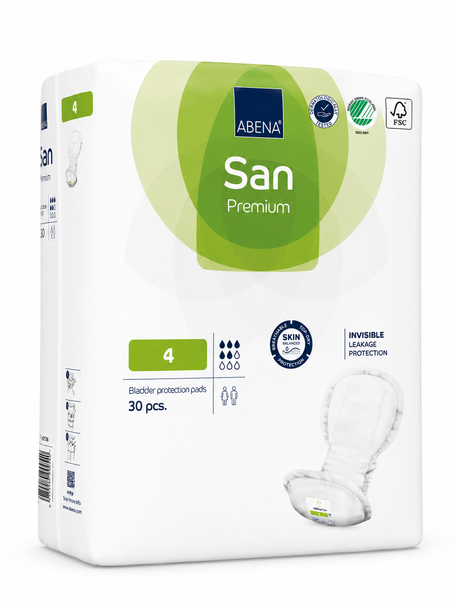 Abena San Premium 4 Bladder Protection Shaped Pads (30 pcs)