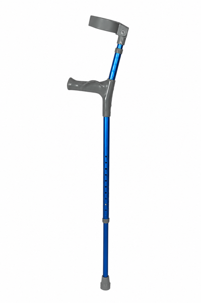 Blue Adjustable Lightweight Forearm Crutches With Anatomical Grips By Able 2