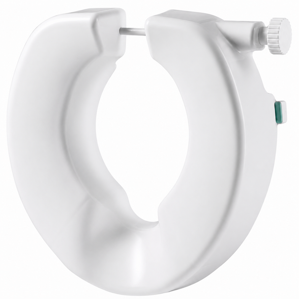 Uni-Fix Multi Height Raised Toilet Seat 3" and 4" Settings No Lid