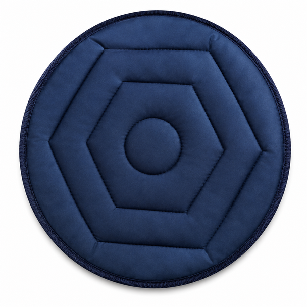 Large Soft Blue Swivel Cushion With Red Handybar Mobility Disability Turning Aid