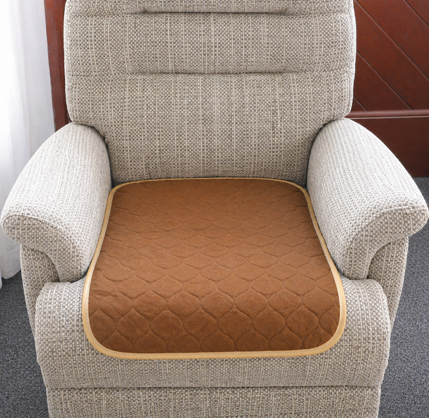 Brown Washable Wheelchair Seat Armchair Incontinence pad Sheet