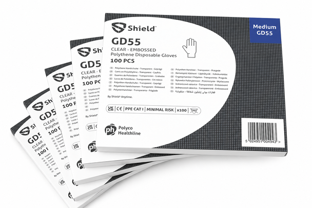 Disposable Polythene Gloves per 500 Medium Clear