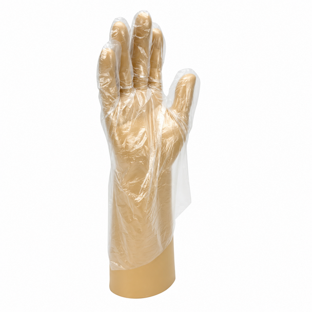 Disposable Polythene Gloves per 500 Large Clear