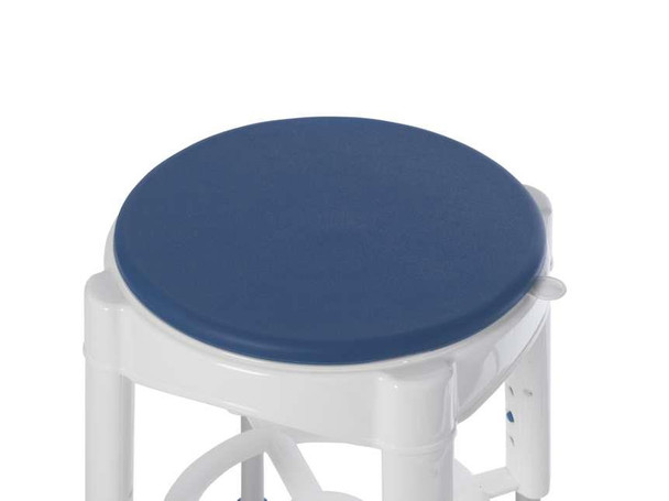 Round Height Adjustable Swivel Rotating Shower Bath Stool Seat Padded top