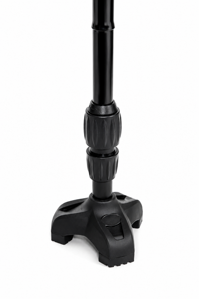 Twin Handled Walking Stick with Tri Foot Pivot Base