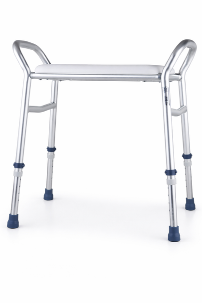 Bosworth Adjustable Aluminium Shower Stool Bench with Side Handles