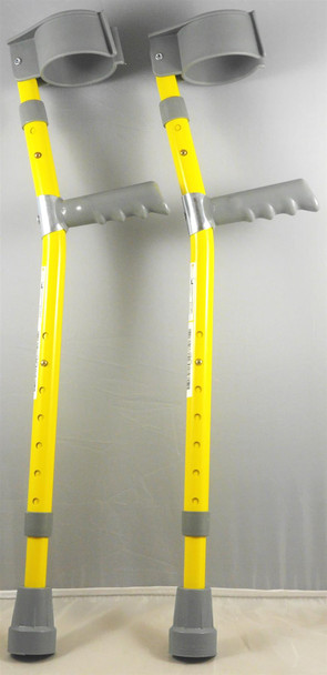 Pair of Coopers Double Adjustable Childs Elbow Crutches 4-7 Years