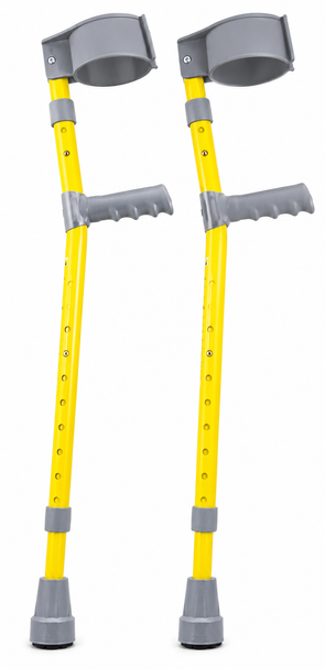 Pair of Coopers Double Adjustable Childs Elbow Crutches 4-7 Years