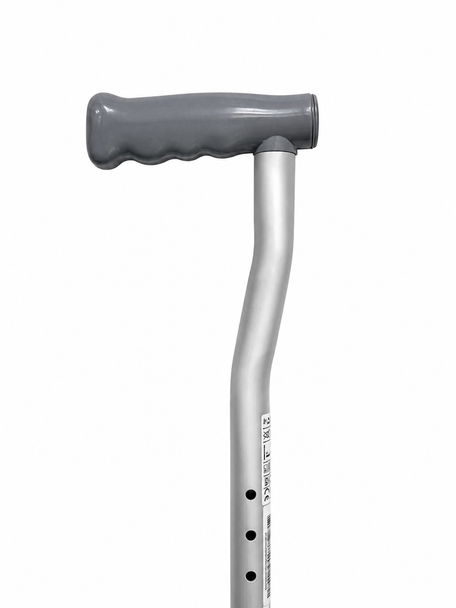 Aluminium Walking Stick Swan Neck Adult PVC Handle 840mm - 1092mm (33 - 43")