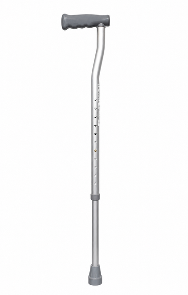 Aluminium Walking Stick Swan Neck Adult PVC Handle 840mm - 1092mm (33 - 43")