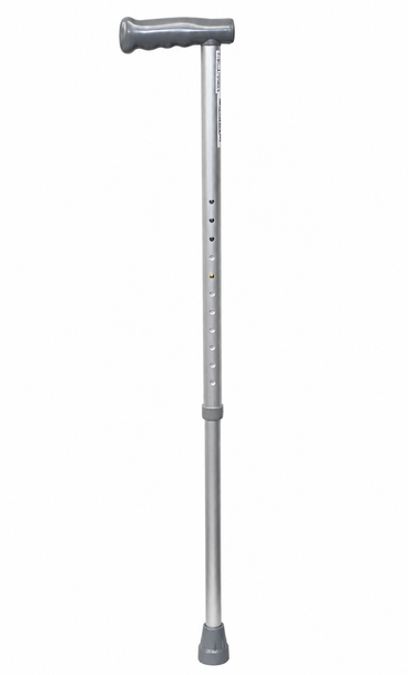 Aluminium Walking Stick Straight Neck Adult PVC Handle 840mm - 1092mm (33" - 43")