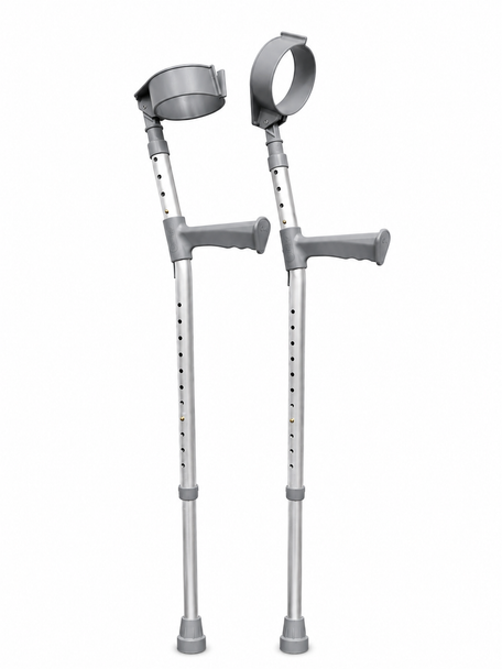 Elbow Crutches Double Adjustable Plastic Handle Medium 530mm - 806mm (21" - 32")