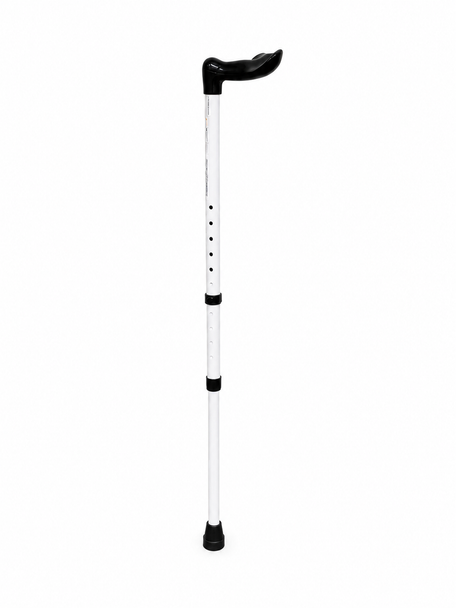Visually Impaired/Blind Ergo Grip White Walking Stick Medium (Left Hand)
