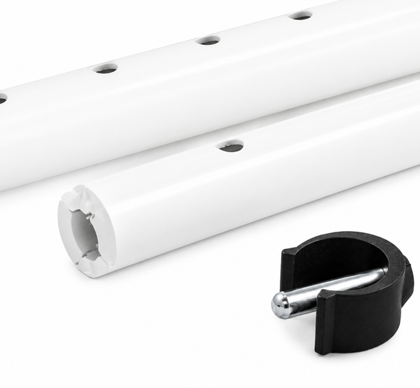 Visually Impaired/Blind Ergo Grip White Walking Stick Medium (Right Hand)