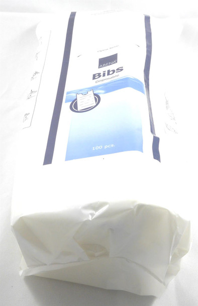 Disposable Adult Bib Clothing Protector with Crumb Catcher per 100