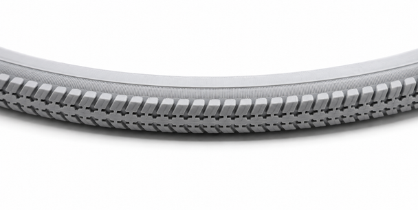 Urathon Solid grey 22" x 1 3/8" Wheelchair Tyre 37-501