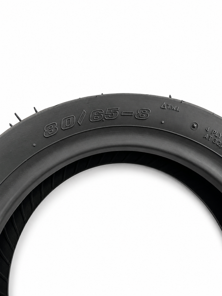 Low Profile 80/65-8 Black Mobility Scooter Tyre (80/65x8)